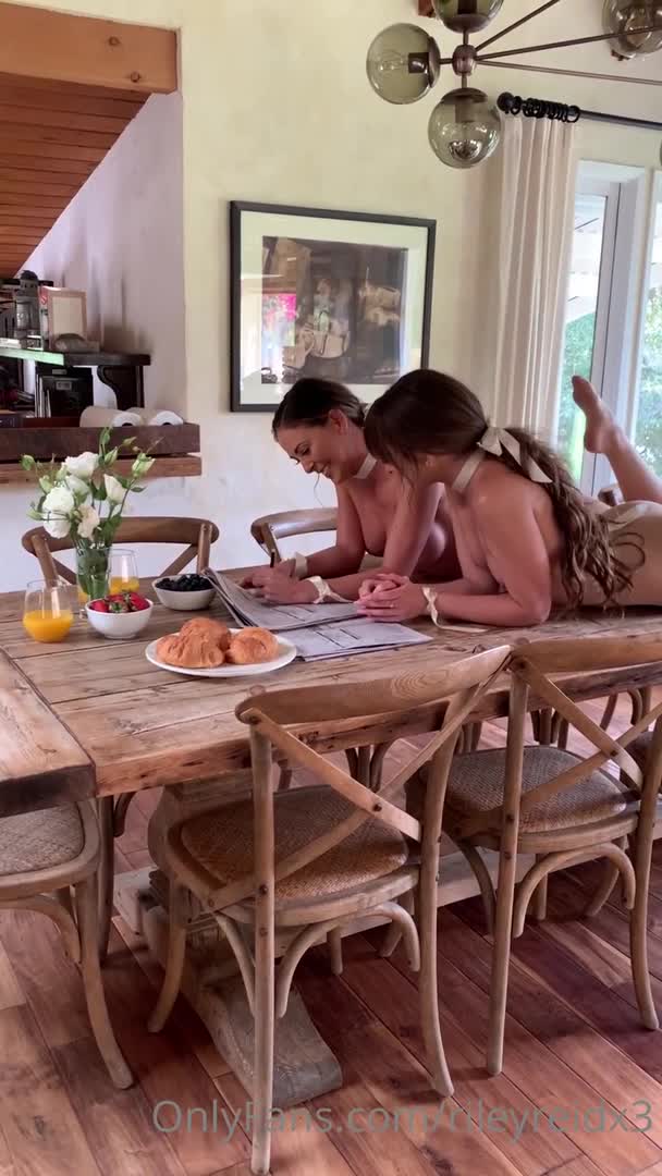 Cherie Deville And Riley Reid's Tabletop Lesbian Sex - Lesbian - Desk - Table - Tribbing - Pussy - Scissoring - American - American Anal - American Lesbian - Pornstar