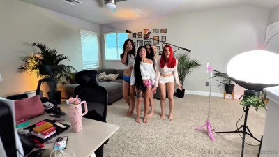 Lucy Mochi And Friends' Sorority Orgy - Blowjob - Sex - Lesbian - Orgy - Cowgirl - Doggy Style - Missionary - Cumshot - Cum Eating - Lesbian Orgasm - ASMR Porn Video & Massage XXX | Fullthot