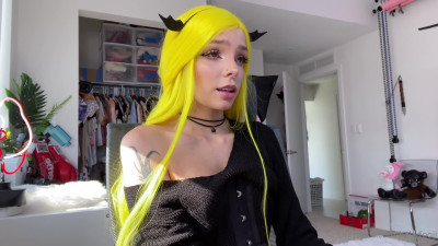 BabyFooji Screws A Green Dildo On A Chair - Masturbation - ASMR Porn Video & Massage XXX | Fullthot