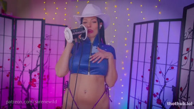 Cowgirl sexy breathing and binaural licking