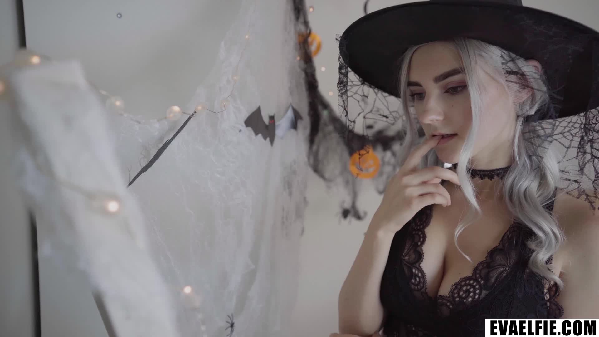 Little Witch Eva Elfie Rides A Hard Cock And Gets A Facial - 4K - American - Witchcraft - Witch - American Petite - American Facial