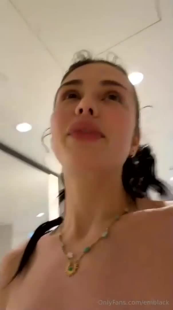 Emily Black Rides Her Dildo In The Shower - Masturbation - Solo - Dildo - Dildo Riding - Dildo Sucking - Solo Dildo - Squirting - Tattoos - Big Tits - Shower