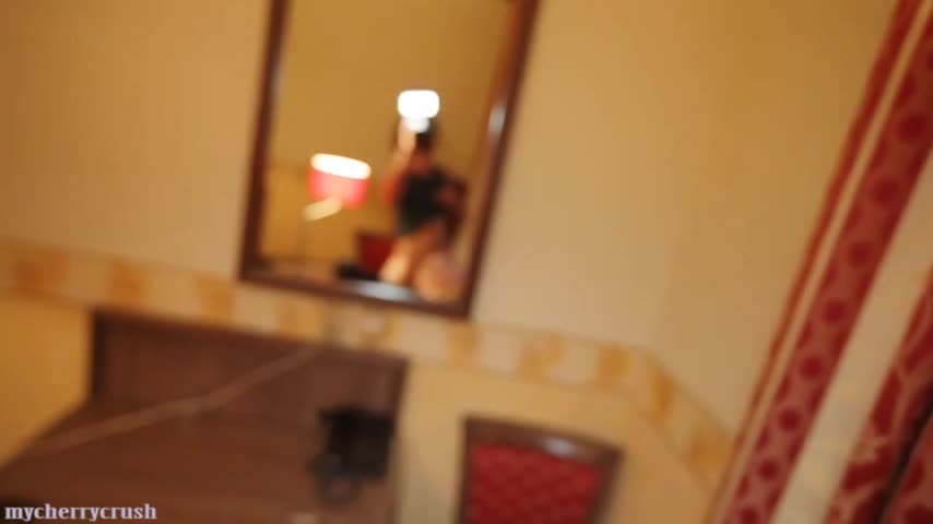 A Lucky Guy Cums In Cherrycrush's Mouth And Eye After A BJ - HD - HD Blowjob