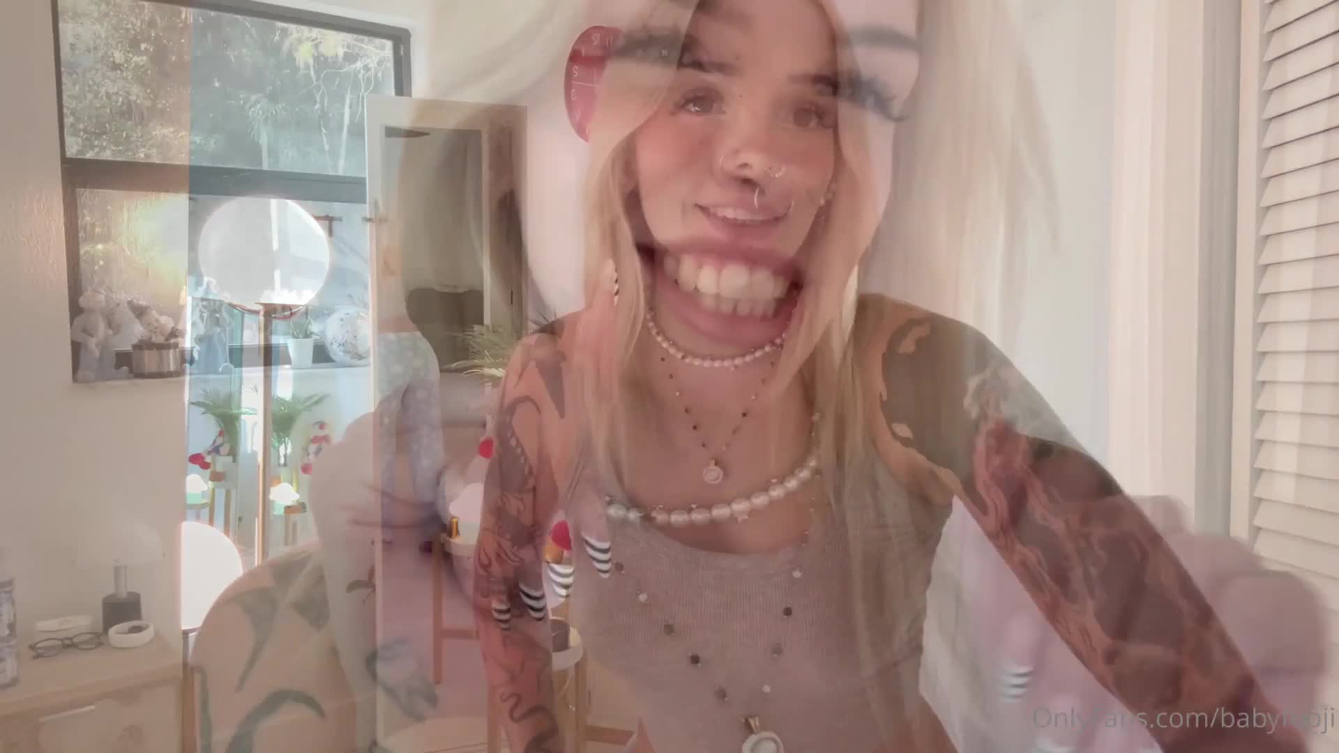 BabyFooji Tries On Her Black Friday Haul - Seduction - Blonde - Tattoos - Nose Piercing - OnlyFans - Petite - Shaved Pussy - Boobs - Tiny Pussy - Tight Pussy
