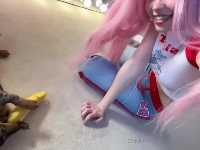 Belle Delphine With A Puppy - Seduction - HD - British