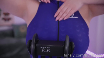 BunnyAyu - My spiciest ASMR yet...  Watch closely as I rub oil on and in my cleavage - ASMR Porn Video & Massage XXX | Fullthot