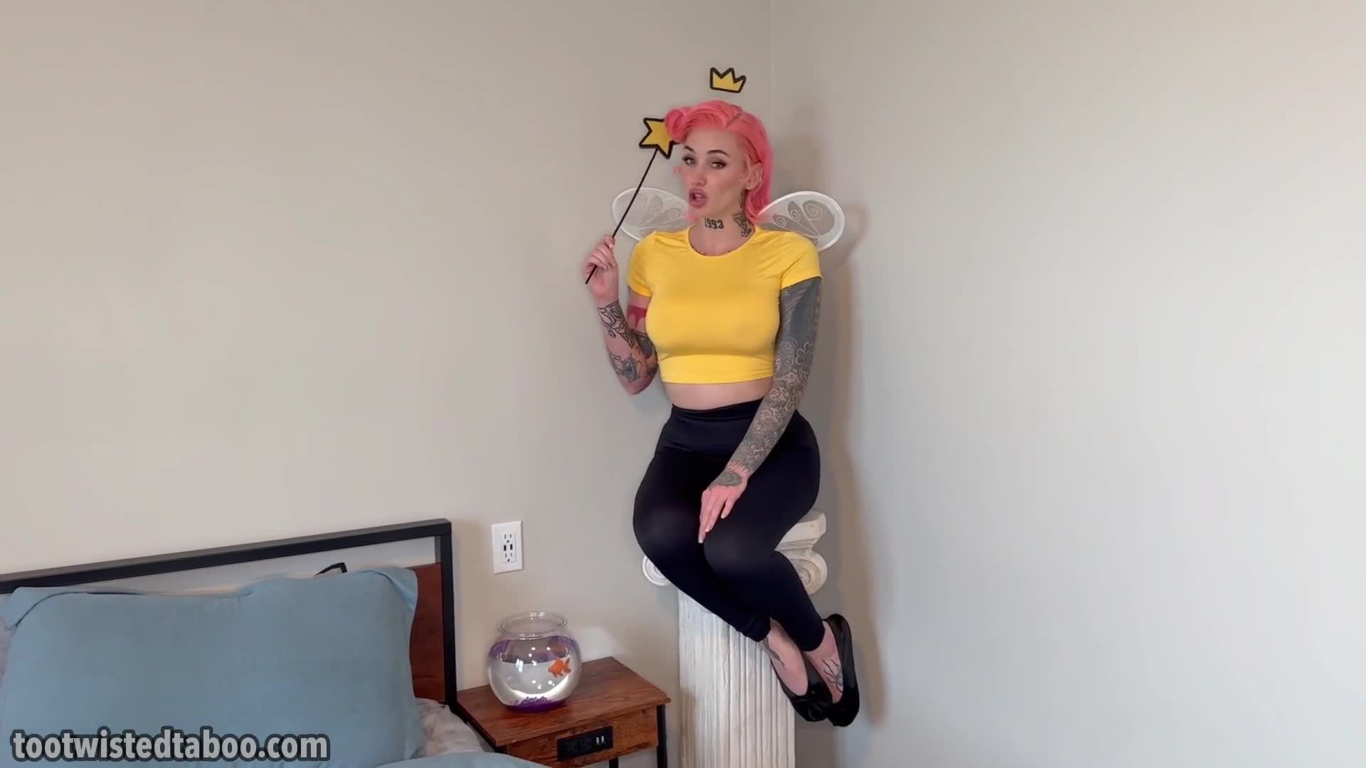 Fairly Odd Sex Parody With Too Twisted Taboo - Blowjob - Sex - Cosplay - Roleplay - Tattoos - Red Hair - Nose Piercing - Blue Eyes - Reverse Cowgirl - Missionary