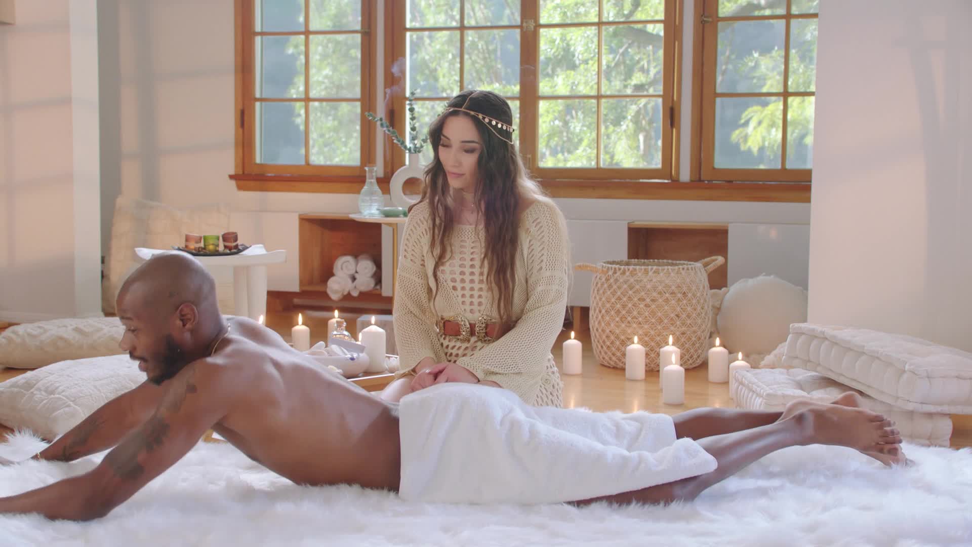 Aria Lee Uses Her Body For Spiritual Healing - BBC - Blowjob - Sex - Ass - Bouncy Ass - Asian - Doggy Style - BBC Blowjob