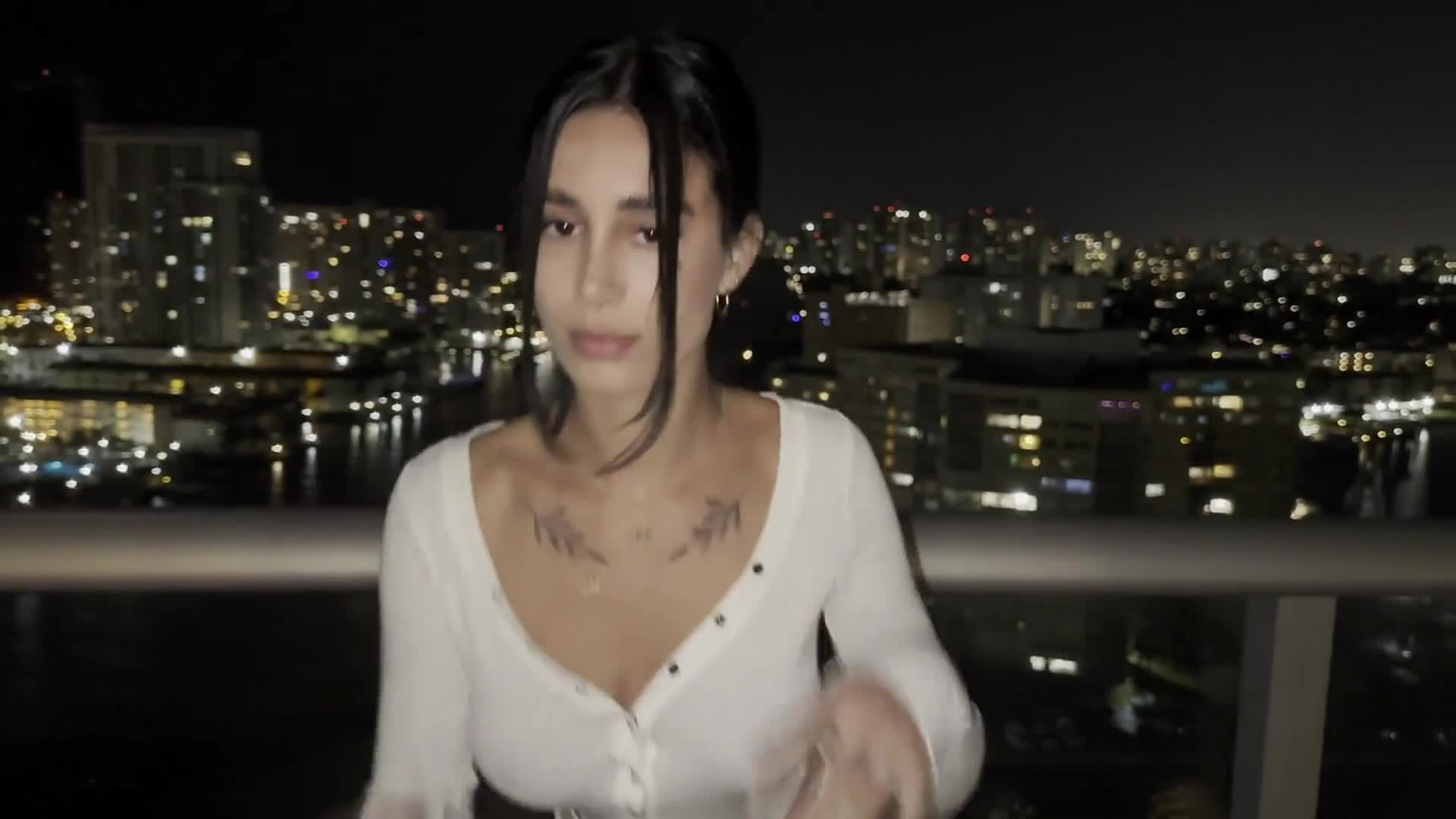 Cam Nair Taking Backshots On The Balcony - Blowjob - Sex - Tattoos - Doggy Style - Facial - Backshots - Moneyshot - Playing The Flute - Sucking - Blowjob Facial