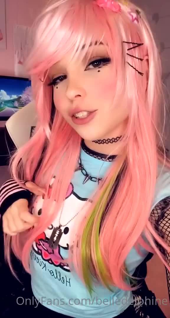 Belle Delphine Listening To Flo Rida Music - Seduction - British - Music