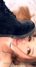 Belle Delphine Licking A Boot - Fetish - Reels - British - Clips - Vertical Video - ASMR Porn Video & Massage XXX | Fullthot