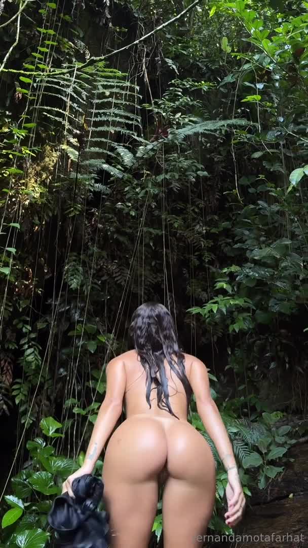 Fernanda Mota Farhat Strips To Wear Her Bikini - Outdoor - Seduction - OnlyFans - Boobs - Teasing - Tanned - Nature - Bikini - Softcore - Nudist