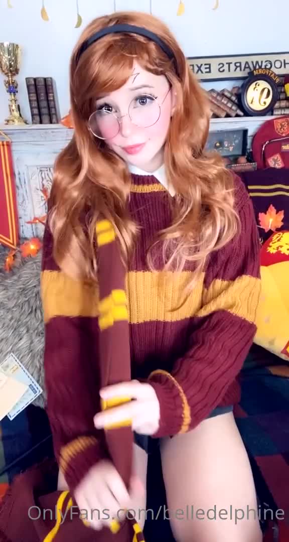 Belle Delphine Strips Off Hogwars Sweater - Seduction - Sweater - British