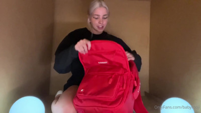 BabyFoogi Packing And Touching Herself - ASMR Porn Video & Massage XXX | Fullthot