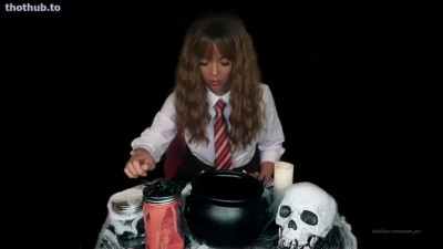 Your cum is the last ingredient in this spell