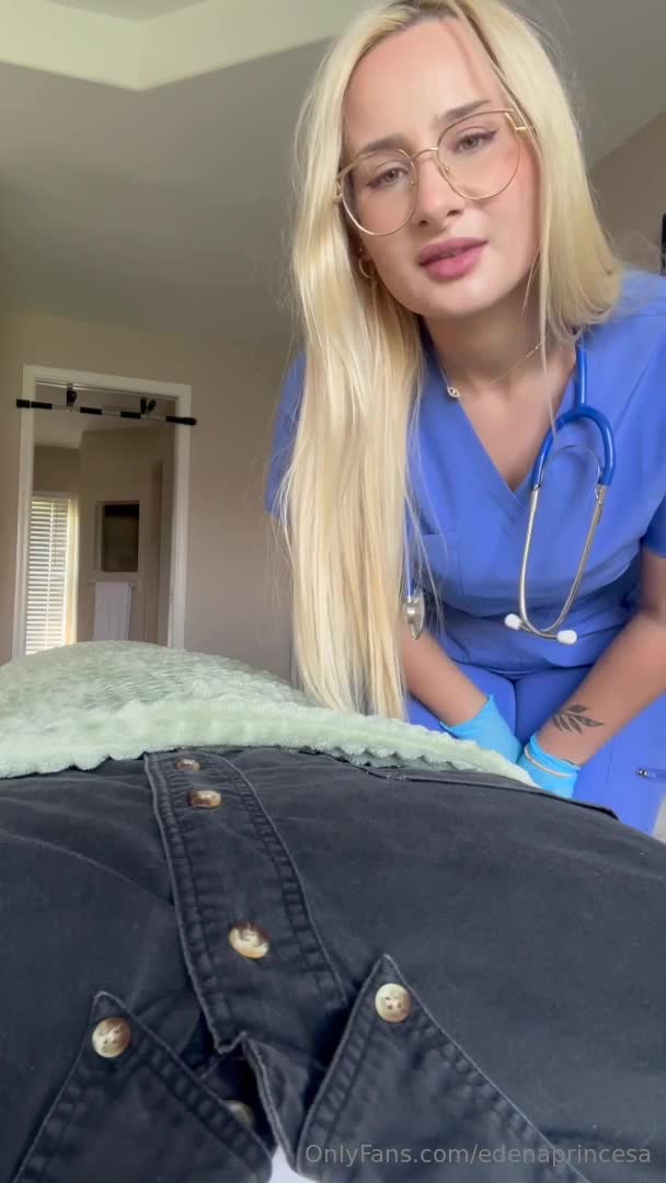 Edena Princesa's Horny Nurse Roleplay ASMR - Masturbation - PAWG - Blowjob - Roleplay - Blonde - Big Ass - Glasses - Nurse - Big Ass Blonde - Big Sexy Ass