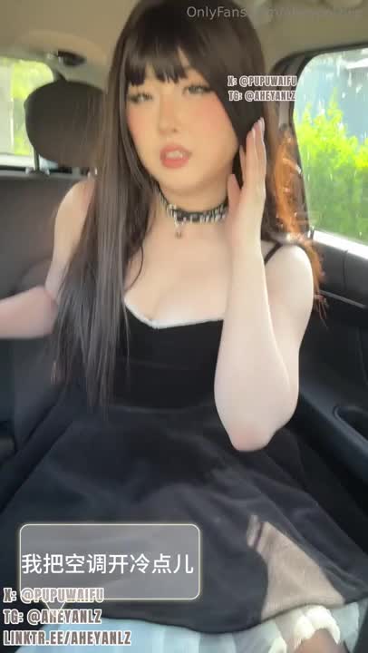 PupuWaifu - Gives Head And A Footjob In The Car