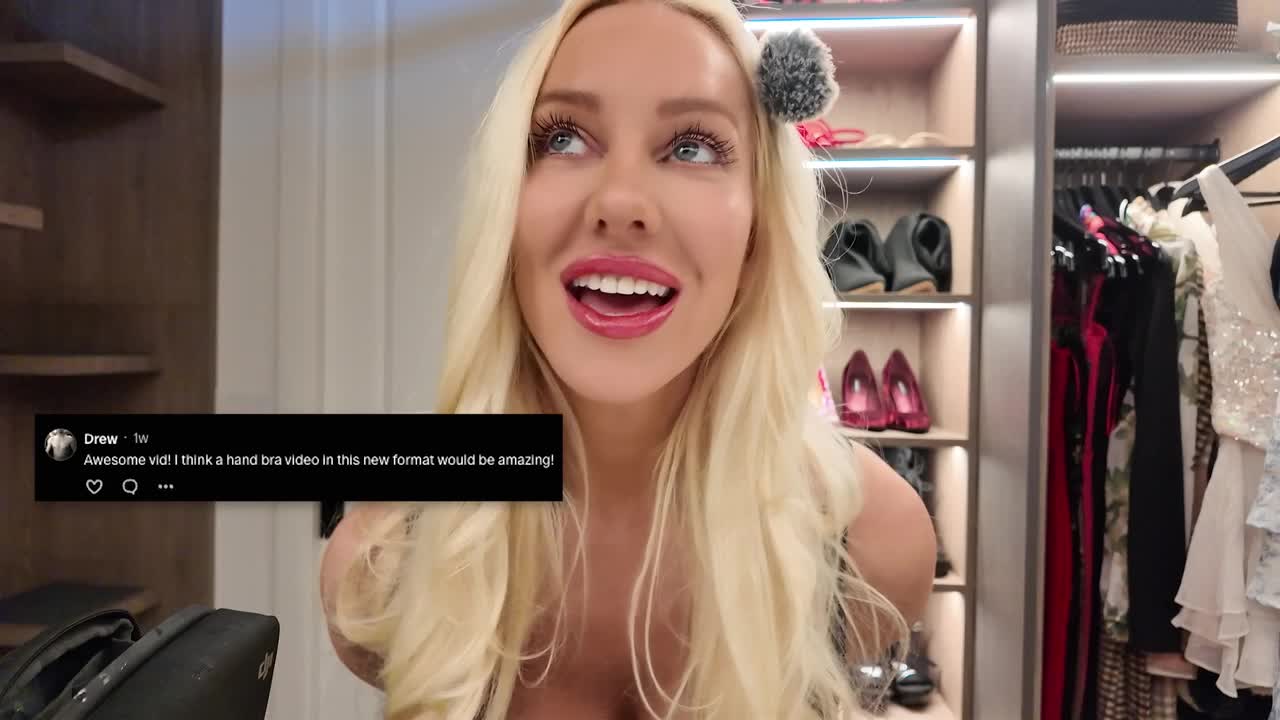Tara Babcock - SEXIER Fan Service Friday - SNEAKY SECRET HAND BRA CLOSET TOUR