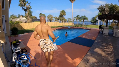 BigBootyBaileyVIP Fucks The Pool Cleaner - Poolside - Bae - Janitor - ASMR Porn Video & Massage XXX | Fullthot